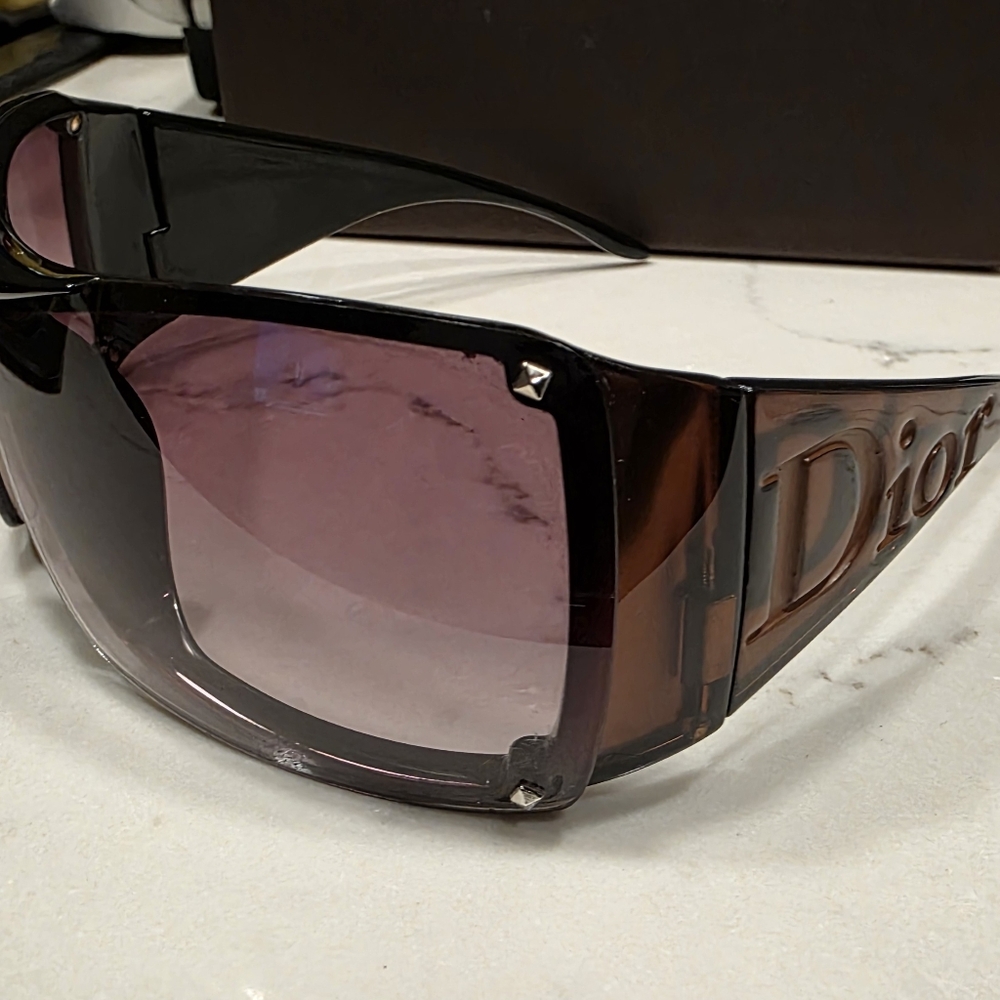 Vintage Christian Dior Sunglasses Overshine 2 Brown Gradient *No Case*